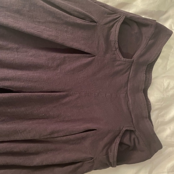 Z Supply 💙 Ashton Slub Flare Pants in Dark Grey/Charcoal - Picture 2 of 8